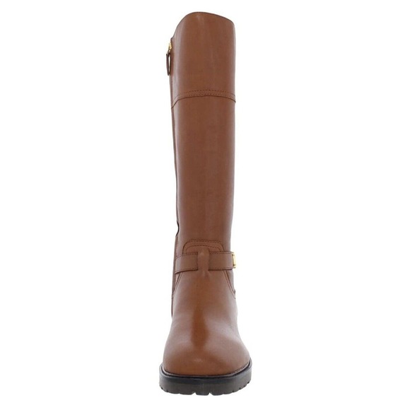 Ralph Lauren Womens Size 5 Wide Calf Brown Everly Leather Tall Riding Boots - Picture 3 of 5